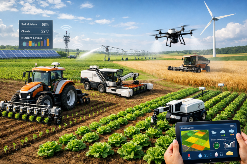 Automation and robotics in agriculture technologies